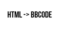 Замена html тегов на Bbcode теги.