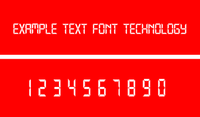 Шрифт "technology"
